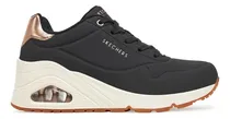 Comprar Tenis Skechers Uno Wedge Negro Comodo Plataforma Moda Ligero Dama Casual 177520
