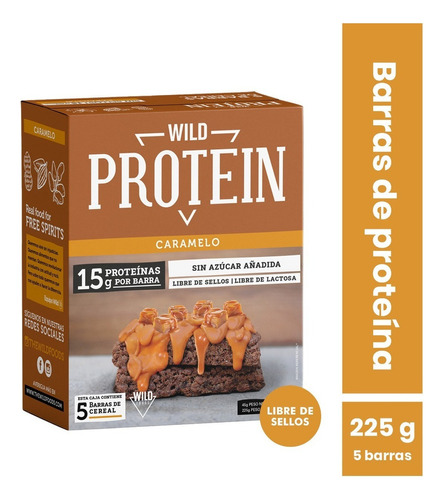 Wild Protein Caramelo 5 Unidades