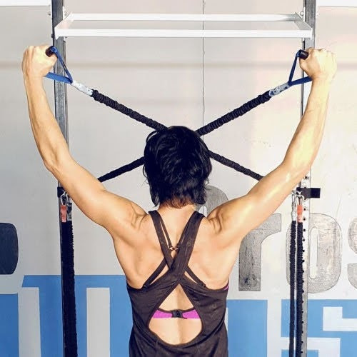 Imagen 3 de 3 de Set X 3 Bandas De Resistencia Duales Forradas 30,40 Y 50 Lbs