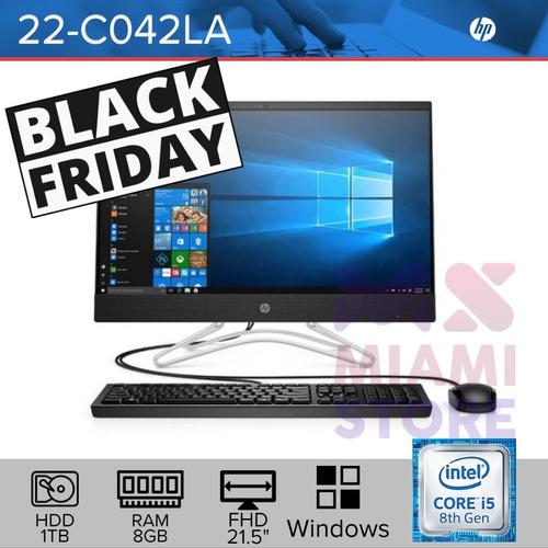 Todo En Uno Aio Hp 22-c042la Ci5 8gen Hdd 1tb Ram 8gb 21.5