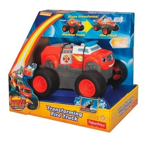 Blaze Camion Bombero Transformable Fisher Price Mattel
