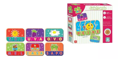 Kit 3 Jogos Educativos Alfabetizacao Infantil Numeros Letras - Nig  Brinquedos