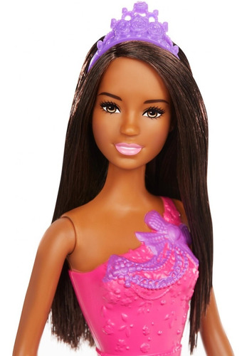 muñeca Gran Princesa Morena Barbie Dreamtopia Mattel FXC81 juguete +3 años 