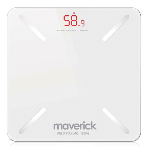 Balanza Smart Maverick Bpd02 Bluetooth Base Vidrio 180kg
