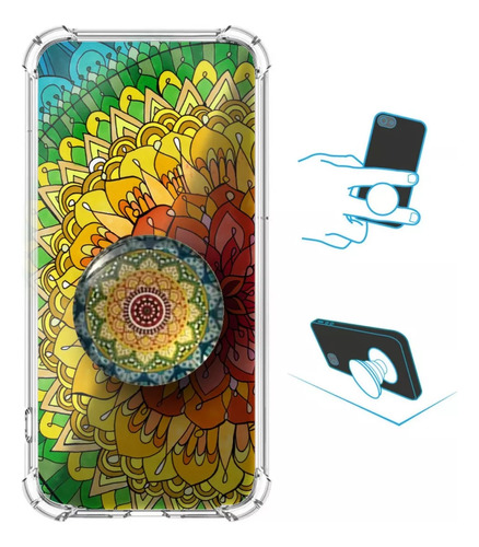 Carcasa Popsocket Mandala Para Xiaomi Redmi 10a