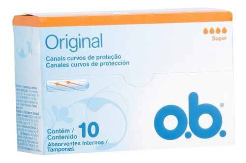 Absorvente Interno O.b Original Super Leve 10 Pague 8