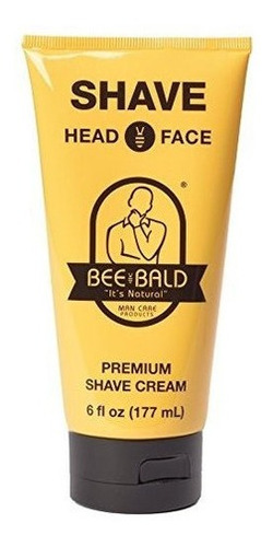 Bee Bald Shave Premium Shave Cream (6 Onzas Fluidas)