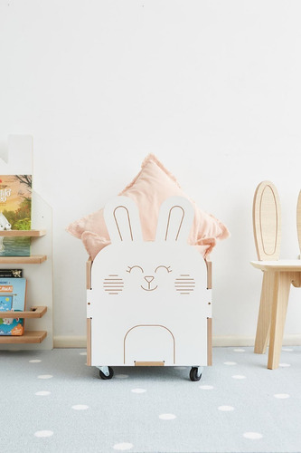 Imagen 9 de 10 de Baul Juguetero Niñas Niños Gatito Osito Conejito Excelentes