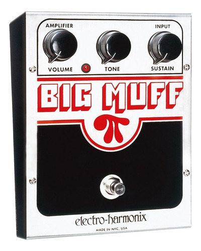 Pedal de efeito Electro-Harmonix Big Muff Pi  prateado