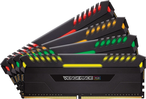 Memoria Corsair Vengeance Rgb 32gb 4x8gb Ddr4 3000mhz Black