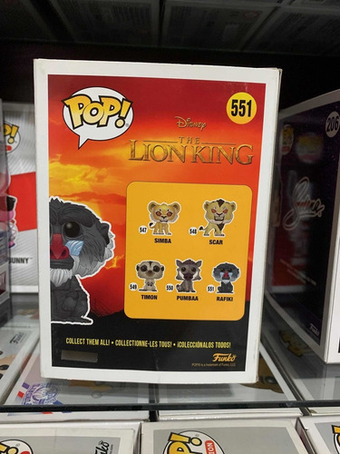 Funko Pop El Rey Leon Rafiki (Usado)