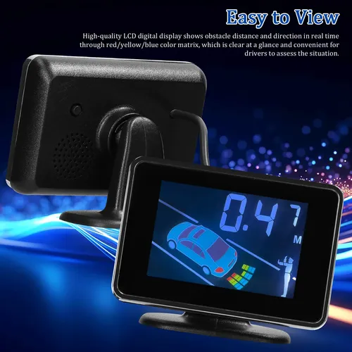 Sistema Radar Estacionamiento Mulcort 8 Sensores Lcd