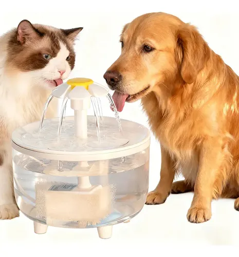 Fonte Bebedouro Automático Usb​ Haosin 1,5l Para Gatos E Cães 127/220v Transparente