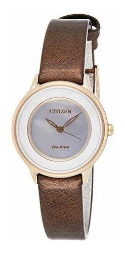 Citizen Eco-drive Em0383-08d Reloj De Mujer De Tono Dorado C