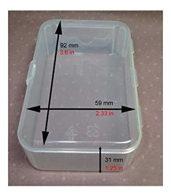 Maymom Caja De Plastico Con Tapa Pequeno Para Piezas Peque