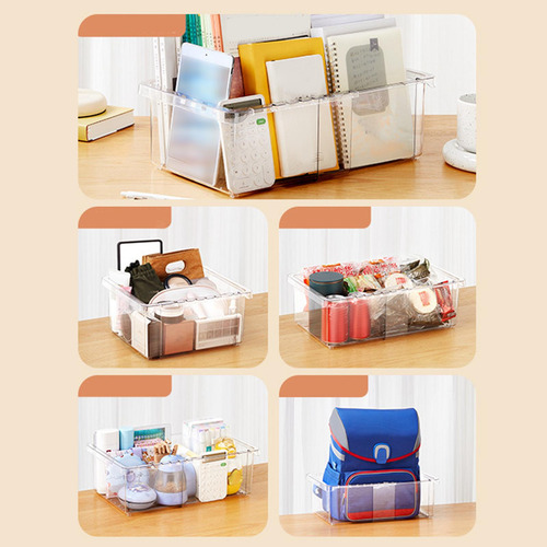 Caja De Almacenamiento De Escritorio, Organizador De Claro