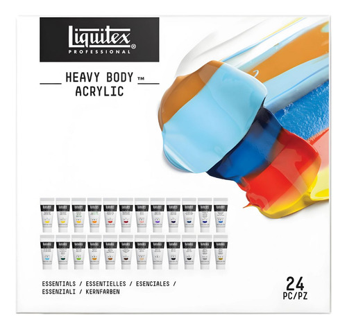 Estojo Tintas Acrílica Liquitex 22ml Heavy Body C/24 Cores