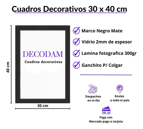 Cuadro Omar Courtz Primera Musa Album 30x40cm Con Vidrio