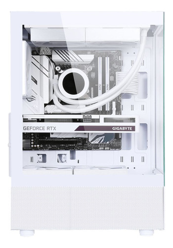 Gabinete Mid Tower Formula V Crystal Z1+ Blanco 3 Fan