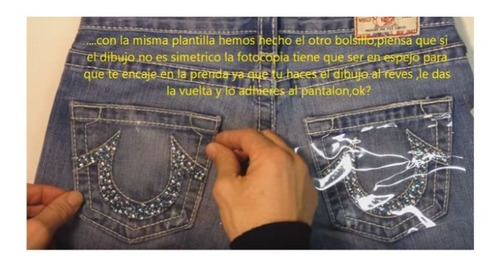 Imagen 4 de 6 de Papel Transfer Para Estampados Textil En Pedrería Y Metal
