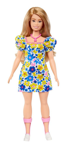 Boneca Colecionável Barbie Fashionistas Menina Loira Coleção Síndrome Down Viva A Diversidade 208 Mattel Brinquedos