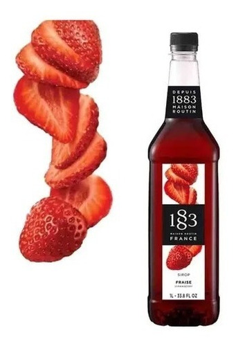 Imagem 2 de 2 de Xarope Soda Italiana 1883 De Morango 1l Pet - Routin