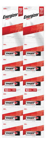 Tira De Pilas Alcalinas Energizer®  Aaa , 12 Piezas Surtek