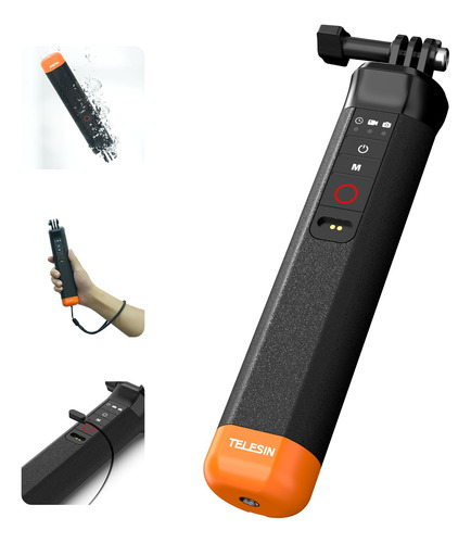 Mango Flotante Para Selfie Con Control Remoto Bluetooth