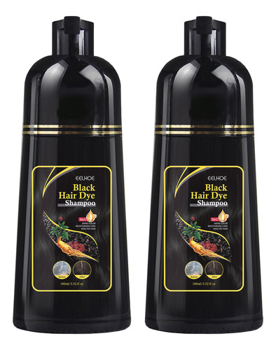 Shampoo Con Tinte Cubre Canas Natural Jengibre -negro100ml*2