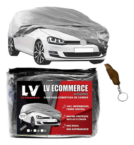 Capa Cobrir Carro 100% Impermeavel Proteção Uv Sol Chuva