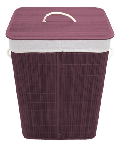 Cesto De Ropa Rectangular Cafe