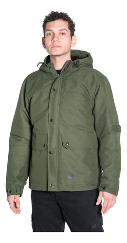 Campera Krausse Bifaz Reversible Verde Militar Aire Libre