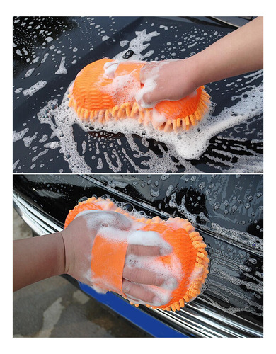 Esponja De Lavado De Autos De Microfibra Con Accesorio