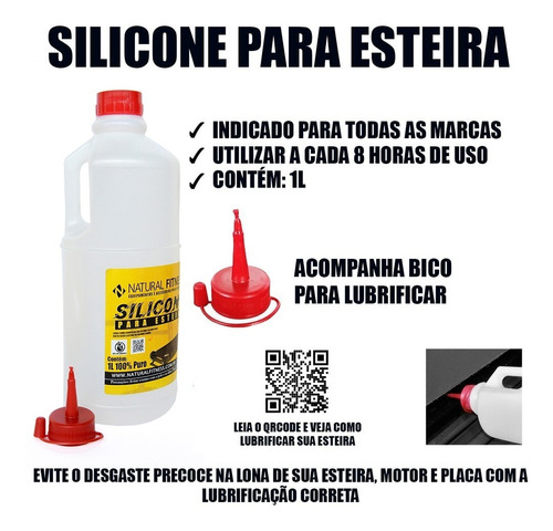 Oblong possibility unit Silicone Liquido Para Lubrificar Esteiras 1 Litro | Parcelamento sem juros