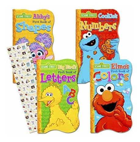 Plaza Sésamo Primer Tablero Libros - Set De Cuatro Puntos (a