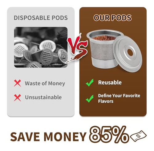 Paquete De 2 Cápsulas Reutilizables Para Cafetera Ninja Dual
