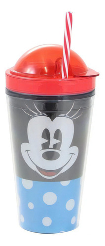 Copo Minnie Mouse Canudo 2 Em 1 - 450ml Oficial Disney