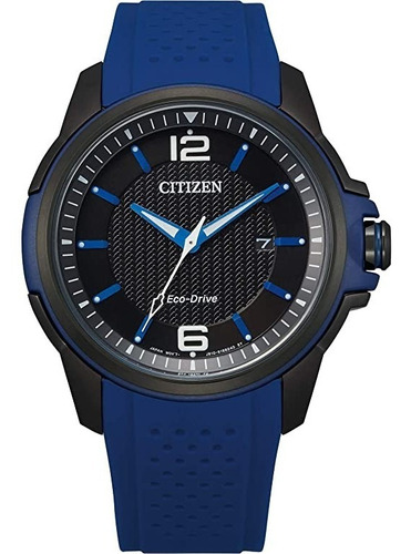 Citizen Eco-drive® Drive Blue Strap  Aw1655-01e ... Dcmstore Color De La Correa Azul Color Del Bisel Azul Color Del Fondo Negro 61383