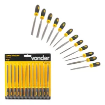 Comprar Jogo 12 Limas Agulha Cu002Fcabo Emborrachado Profissional Vonder