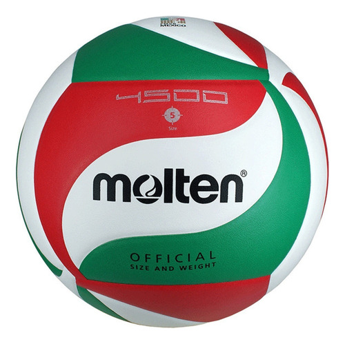 Balón Voleibol V5m4500 Pu Laminado Tricolor N.5 .