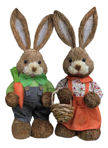 2 Uds De Pascua De Paja Decoración Hecha A Mano Estilo B