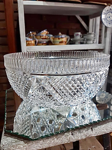 Imagen 9 de 9 de Antiguo Centro De Mesa De Cristal De Bohemia