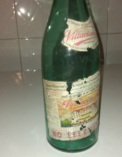 Antigua Botella Agua Villavicencio (Usado)
