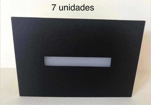 7 Balizador Retangular Friso Para Led Halopin G9