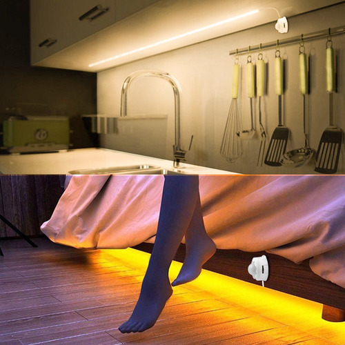 Imagen 8 de 9 de Luz De Tira De Sensor De Movimiento Inteligente Led Cama Imp