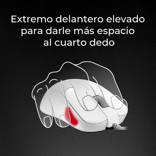 Imagen 4 de 6 de Mouse Gamer Benq Zowie S2 Blanco Para Esports