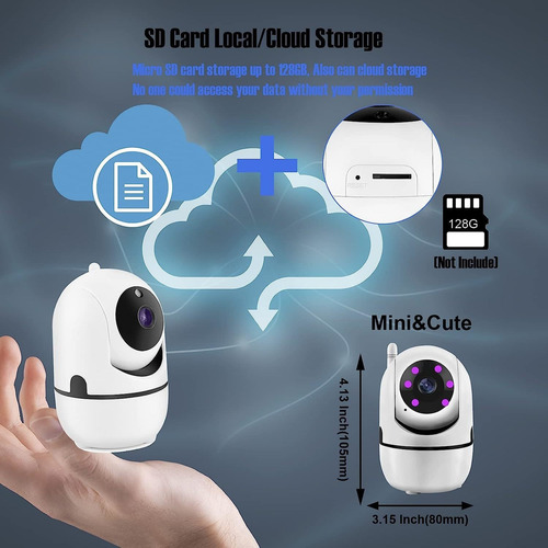 Dosilkc Wireless Security Camera, 1080p Dual Band 5g Wifi Ca