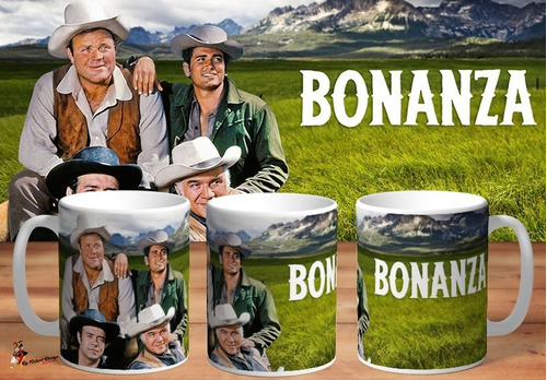 Taza De Ceramica Bonanza Serie Tv Retro 4k Art