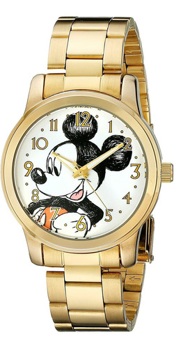 Reloj Mujer Disney W001844 Cuarzo Pulso Dorado Just Watches