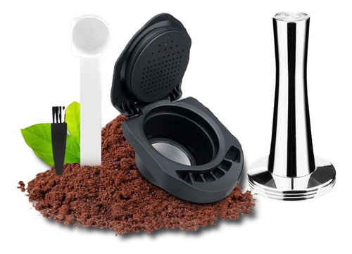 Cápsula Reusable Para Cafeteras Dolce Gusto + Tamper Acero